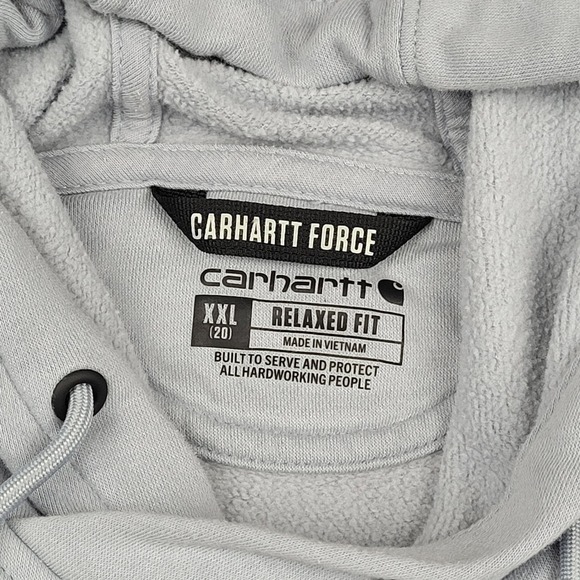 Carhartt Force‎ Relaxed Fit Gray Hoodie XXL Womens Sweatshirt - Picture 3 of 8